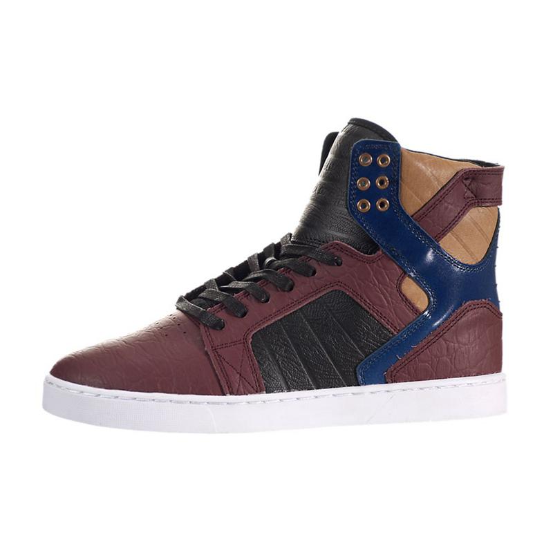 Zapatillas Altas Supra Argentina Hombre - SKYTOP LX Burdeos Azul Marino (FPBYW-4712)